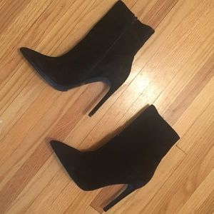 Jeffrey Campbell Suede Stiletto Ankle Boots